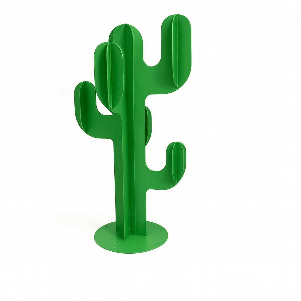 Cactus Design en Acier Thermolaqué Vert